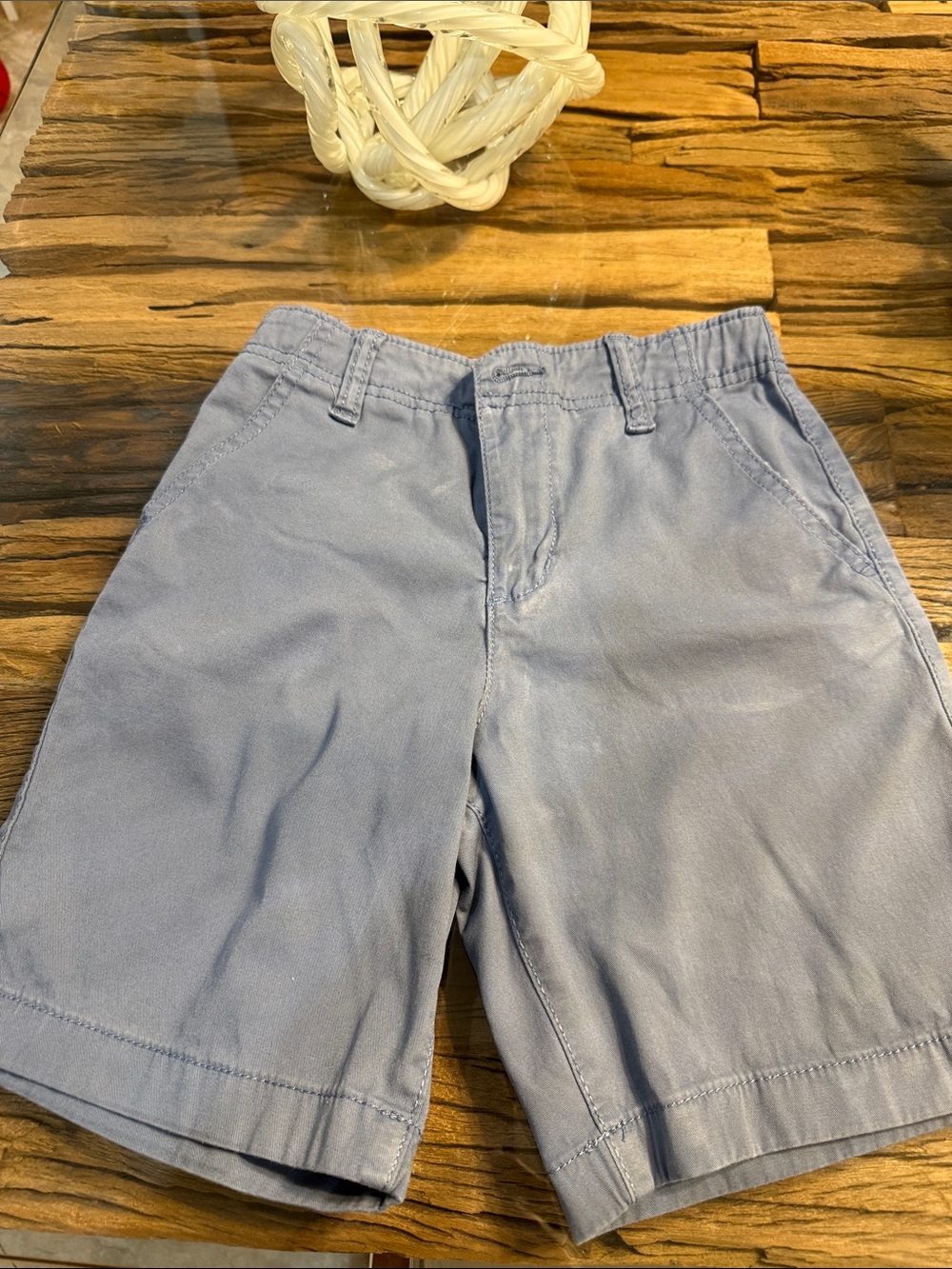 OshKosh B'gosh Light Blue Boys Flat Front Shorts